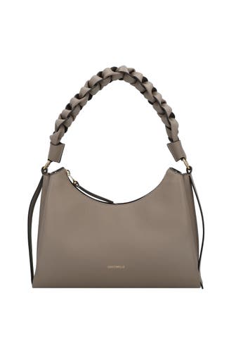 COCCINELLE Handtasche warm taupe-rosette