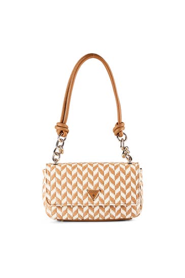 GUESS Handtasche cognac multi