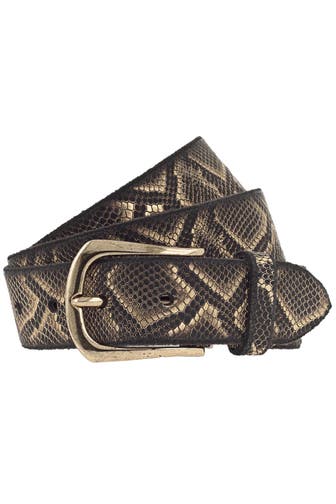 B.BELT Gürtel schwarz-goldmetallic