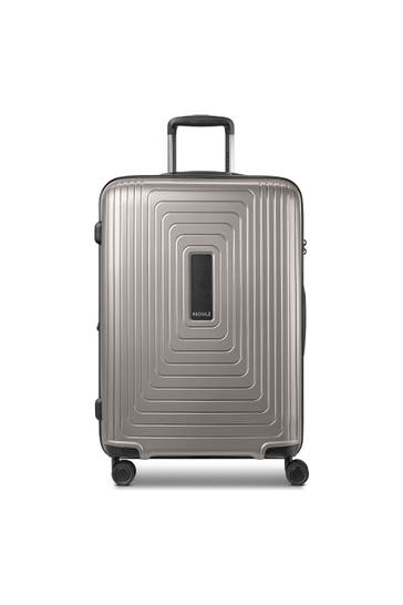 REDOLZ Koffer coffee grey metallic