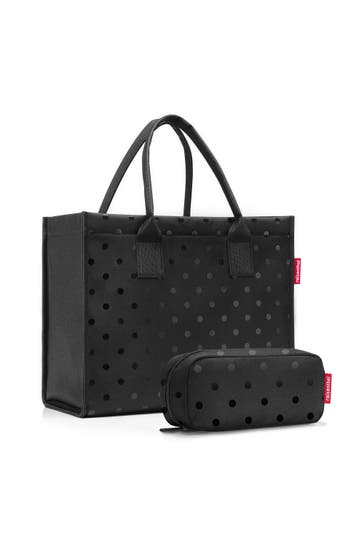 REISENTHEL Shopper glossy dots black