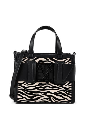 ARMANI EXCHANGE Umhängetasche black script