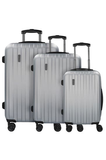 BUGATTI Koffer silberfarben