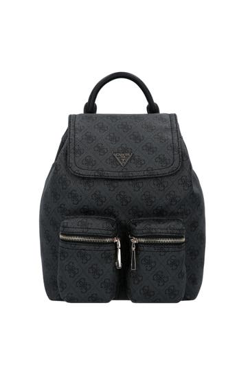 GUESS Rucksack coal logo