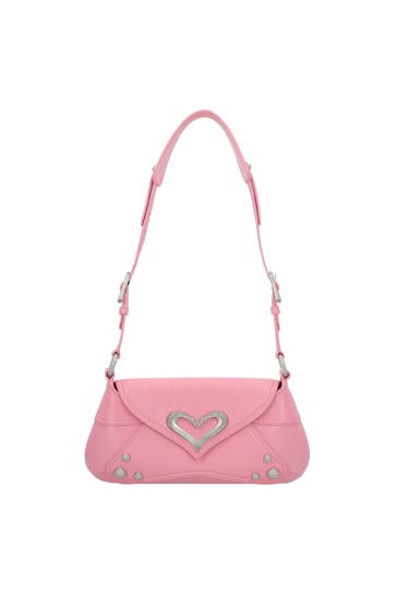 PINKO Handtasche rosa marino-brushed silver