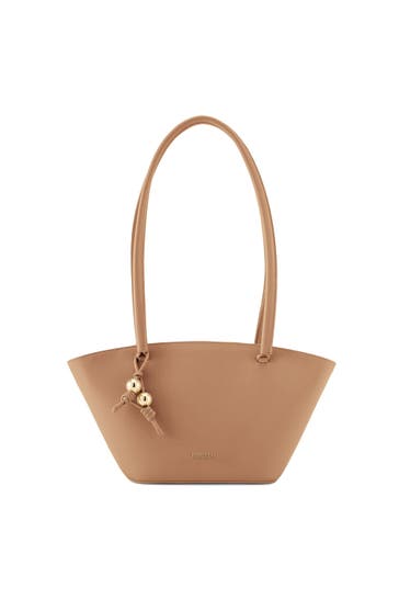 SEIDENFELT Handtasche toffee