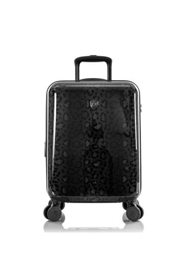 HEYS Koffer black leopard