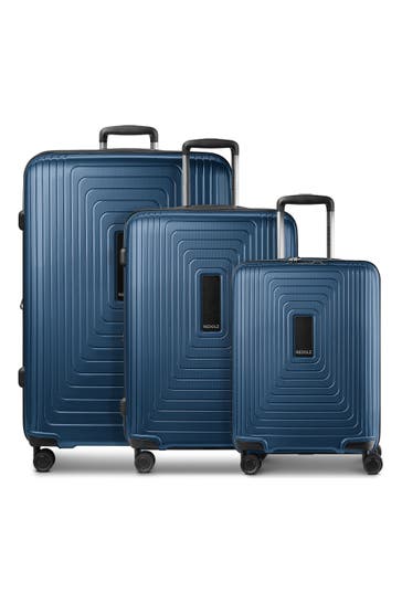REDOLZ Koffer dark blue metallic