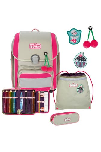SCOUT Genius Schulranzen-Set 4tlg.