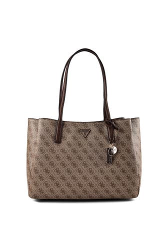 GUESS Handtasche latte logo-brown