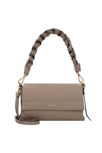 COCCINELLE Handtasche warm taupe-rosette