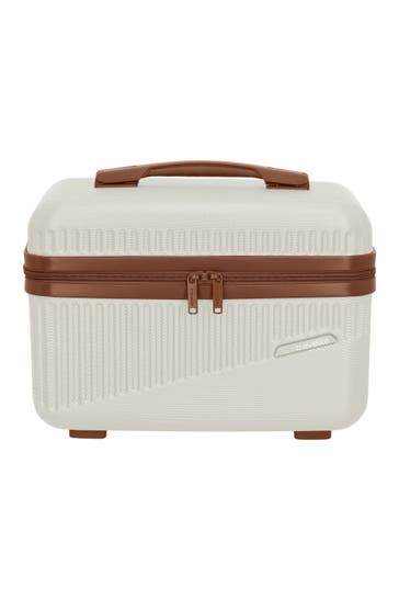 TRAVELITE Kulturbeutel weiss-cognac