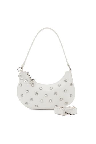 SEIDENFELT Handtasche bright white