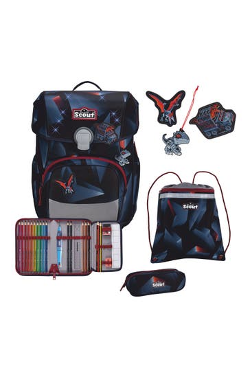 SCOUT Neo LED Schulranzen-Set 8-teilig