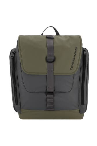CALVIN KLEIN Rucksack dark grey-dusty olive