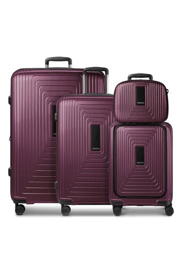REDOLZ Koffer aubergine metallic