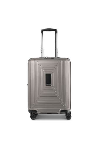 REDOLZ Koffer coffee grey metallic