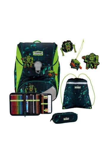 SCOUT Alpha Schulranzen-Set 4-teilig