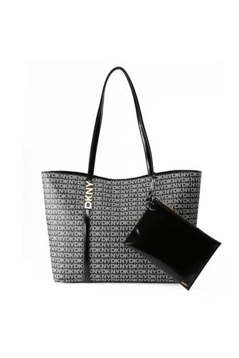 DKNY Shopper black logo- black