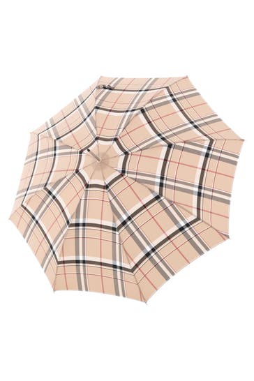 DOPPLER MANUFAKTUR Regenschirm check beige