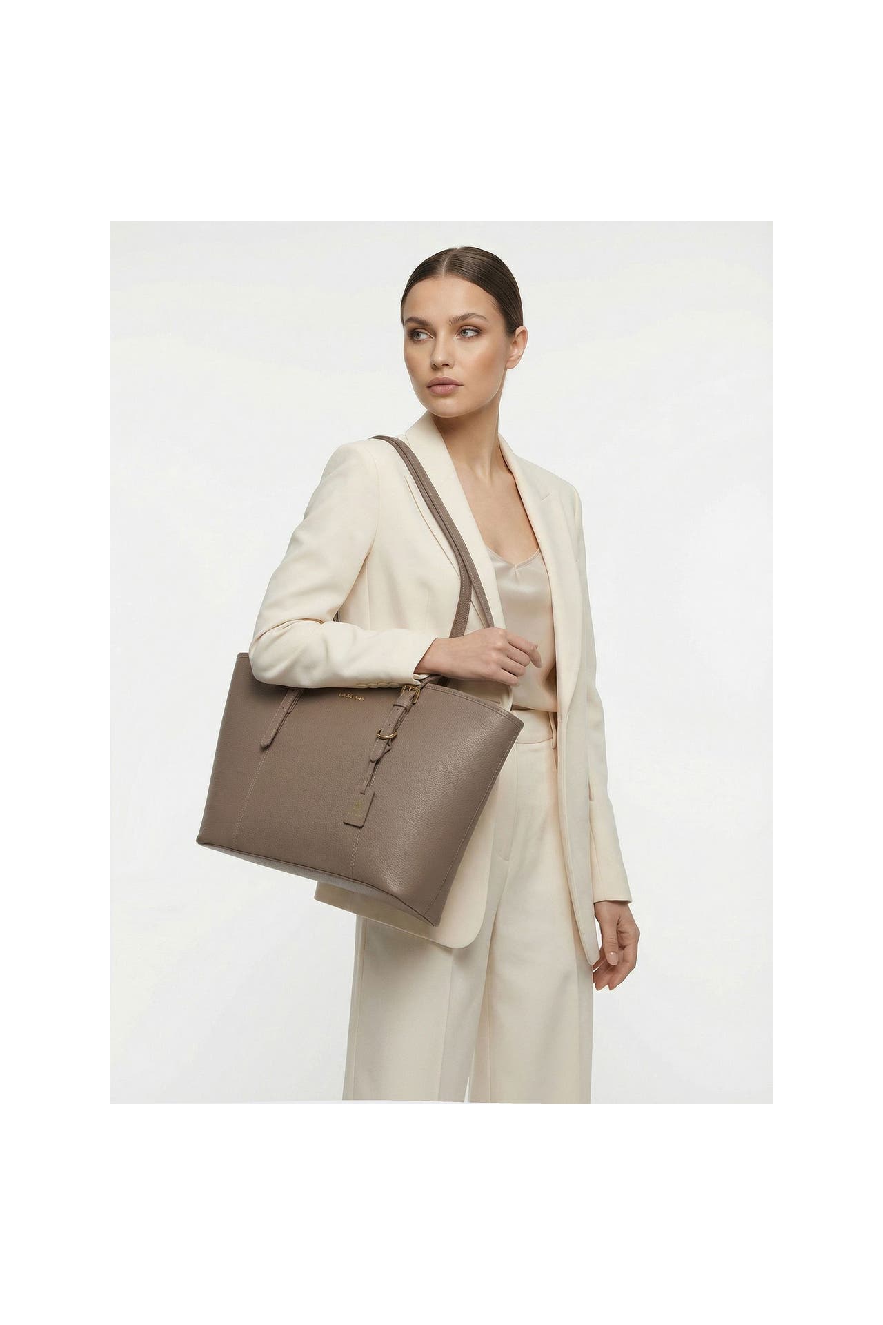 LAZAROTTI Shopper taupe, Bild 1