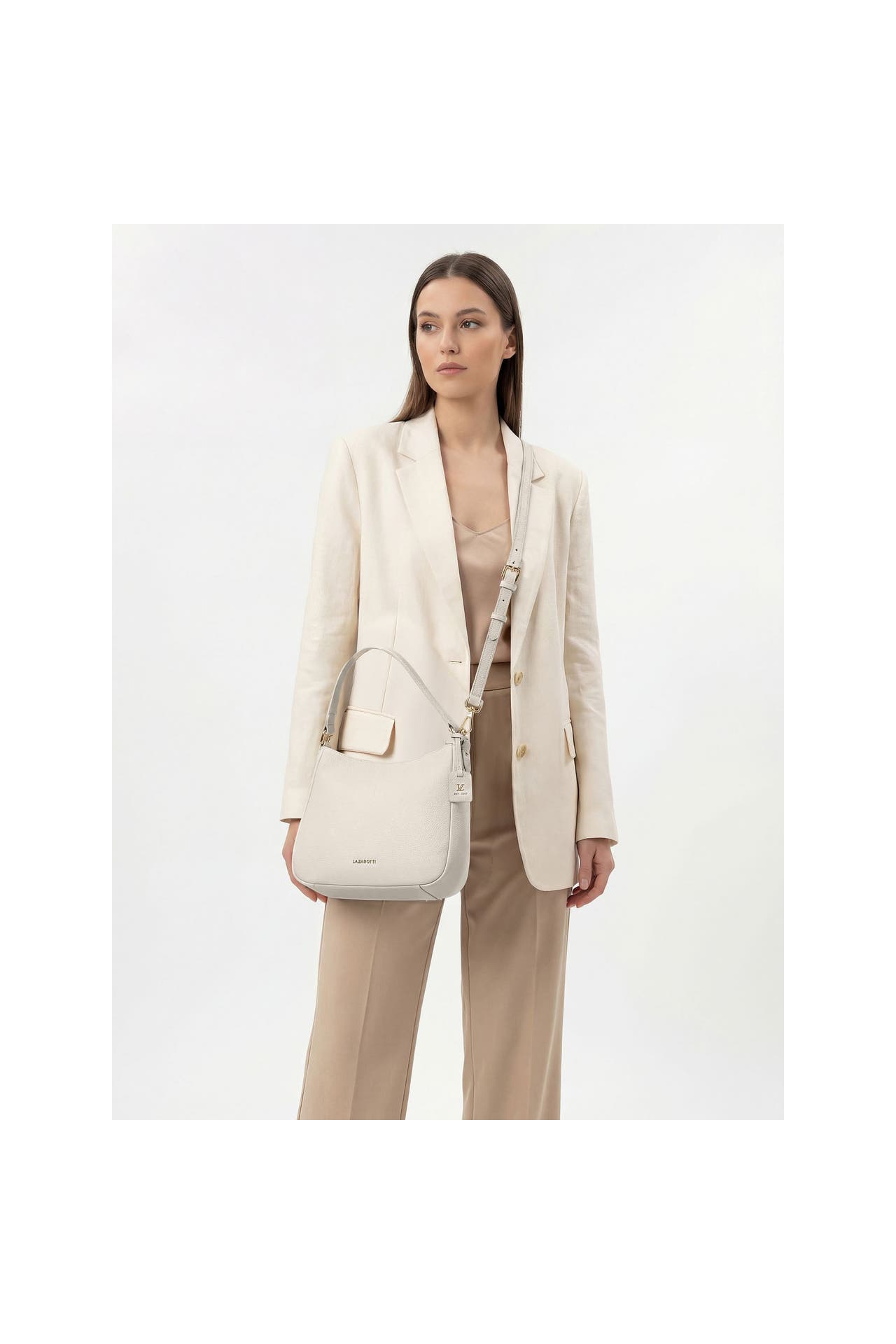 LAZAROTTI Handtasche cream, Bild 1