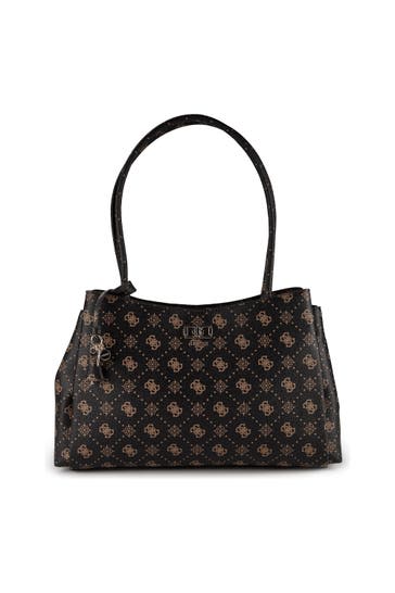 GUESS Handtasche espresso logo