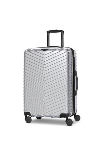 REDOLZ Koffer Metallic-Silver Shiny