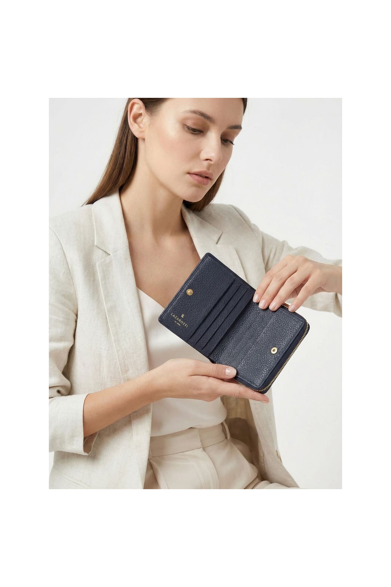 LAZAROTTI Geldbörse navy, Bild 1