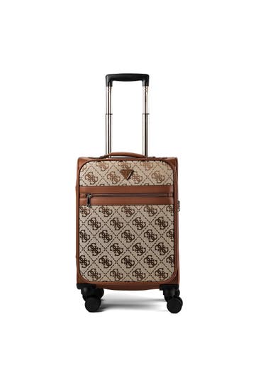 GUESS Koffer cognac logo