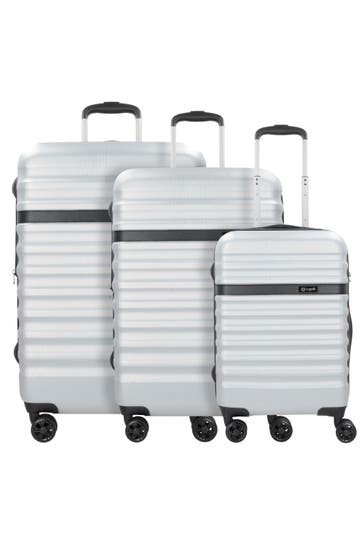 BUGATTI Koffer silberfarben