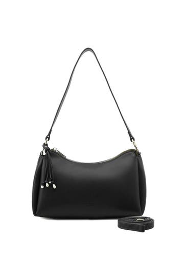 SEIDENFELT Umhängetasche black