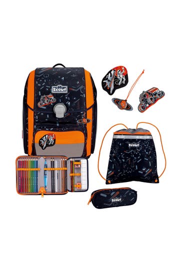SCOUT Genius Schulranzen-Set 4-teilig