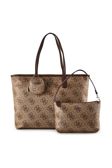 GUESS Shopper latte logo-brown