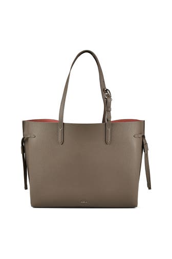 FURLA Shopper muddy gray+rosewood int.