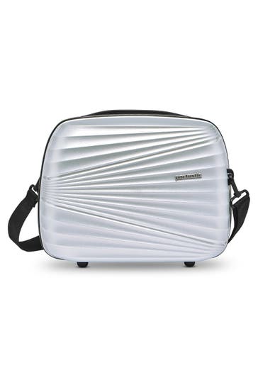 PACTASTIC Kulturbeutel silver metallic