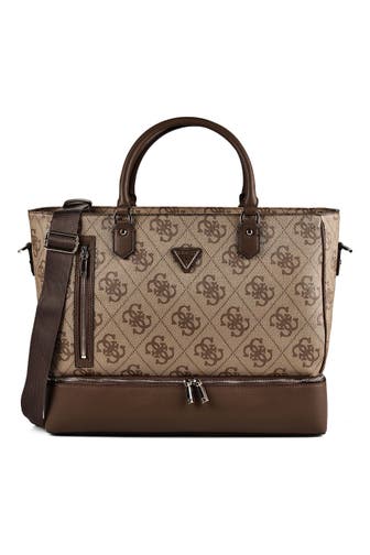GUESS Handtasche latte logo-brown