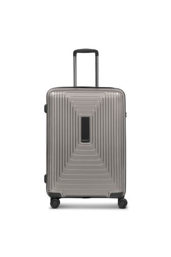 REDOLZ Koffer coffee grey metallic