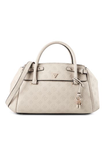 GUESS Umhängetasche light taupe logo