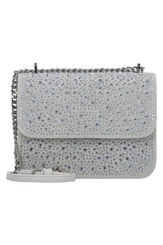 SEIDENFELT Handtasche silver-diamonds