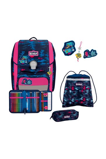 SCOUT Genius Schulranzen-Set 4-teilig