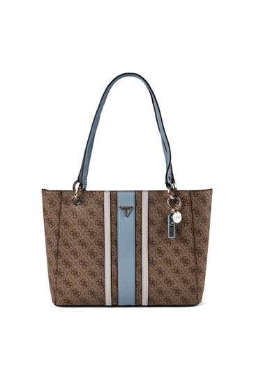 GUESS Shopper latte logo-light blu