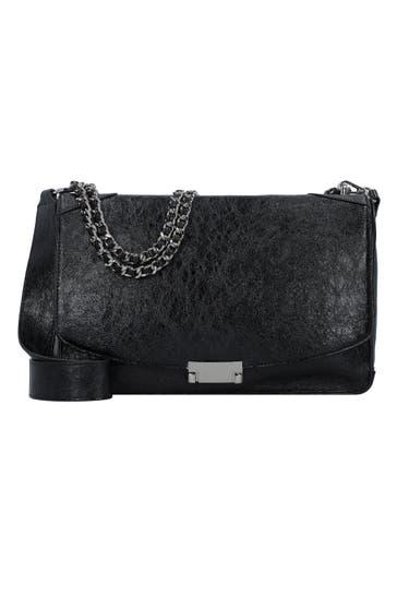 SEIDENFELT Handtasche glossy black