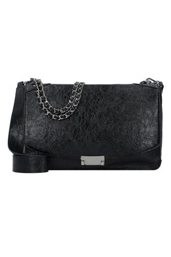 SEIDENFELT Handtasche glossy black