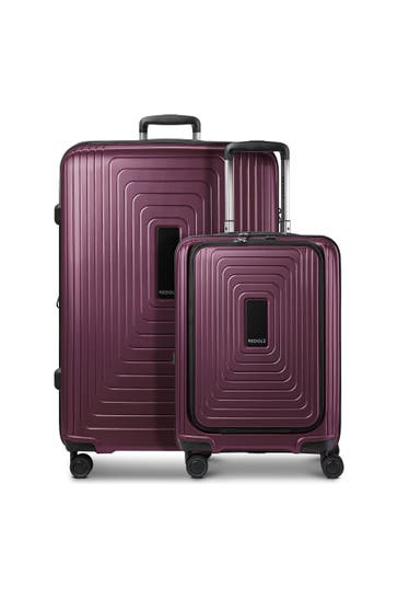 REDOLZ Koffer aubergine metallic