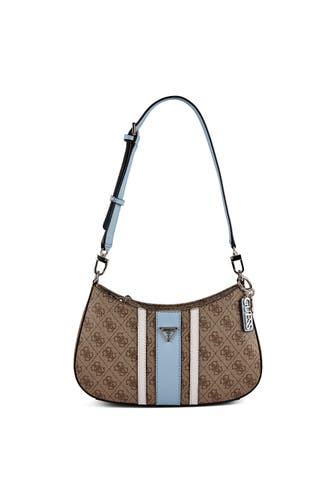 GUESS Handtasche latte logo-light blu