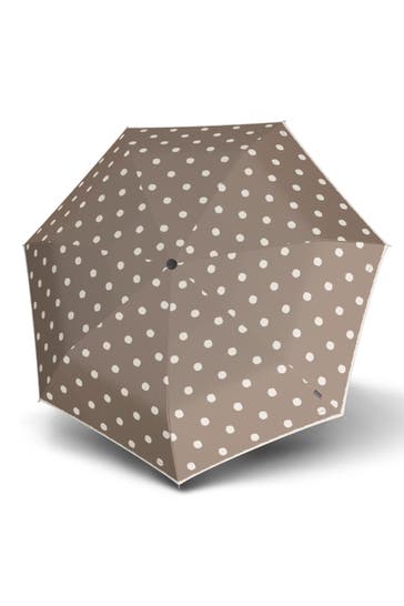 KNIRPS Regenschirm dot art taupe