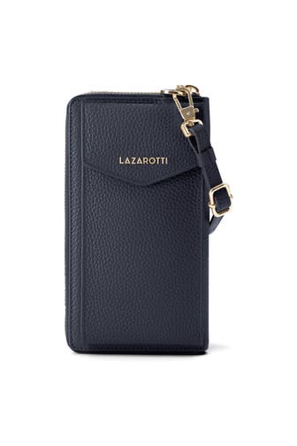 LAZAROTTI Bologna Leather Zip-Around Geldbörse Handytasche Leder 19 cm