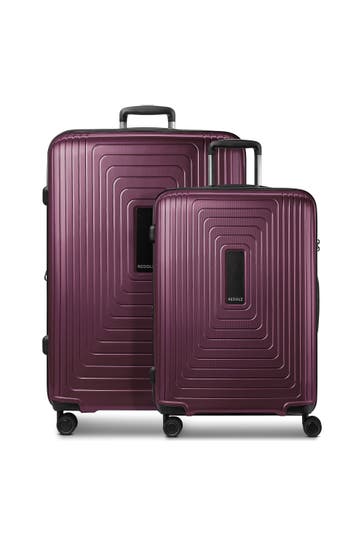 REDOLZ Koffer aubergine metallic
