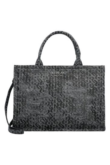 REPLAY Shopper washed black